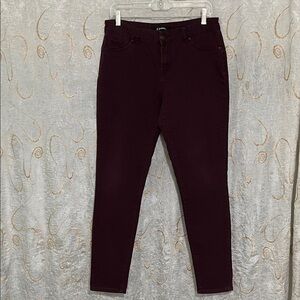 d. jeans Women's Dark Burgundy Skinny Jeans